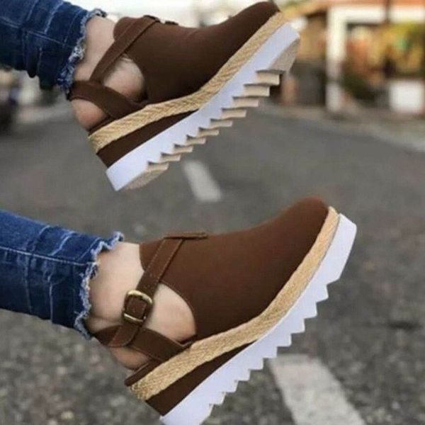 

2020 новых женщин сандалии плюс размер клинья обувь для женщин сандалии лето флип-флоп chaussures femme платформа тапочки, Black