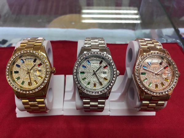 

rfx03 man automatic mechanical watches stainless steel date watch men gmt watches wristwatch, Slivery;brown