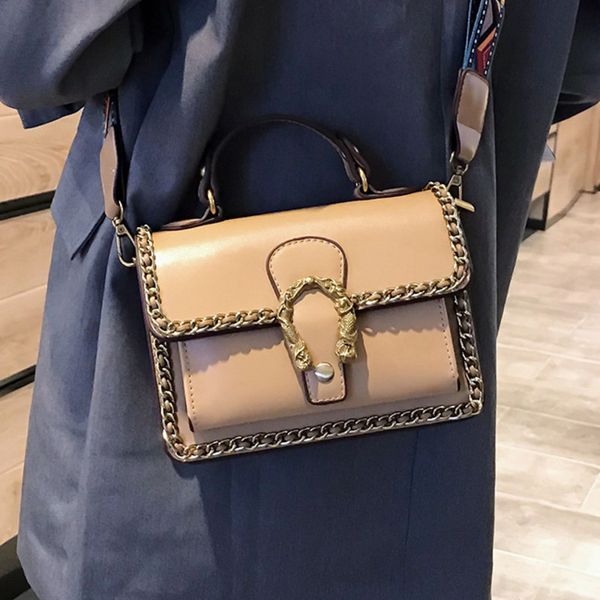 

female crossbody bag for women 2020 pu leather handbag sac main ladies chain shoulder messenger bag