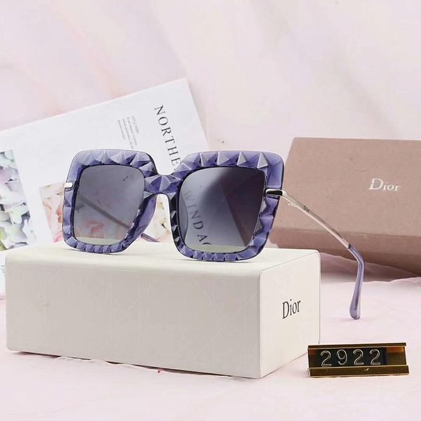 

luxury sunglasses designer sunglasses fashion brand d2922 designer glasses for woman glasses uv400 5 colors optional with box high quality, White;black