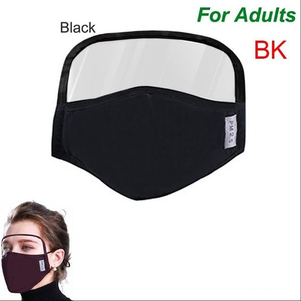 

wholesale in stock designer mask with eye sheild eyes protection cotton face mask pm2.5 washable cycling mask 2 layers