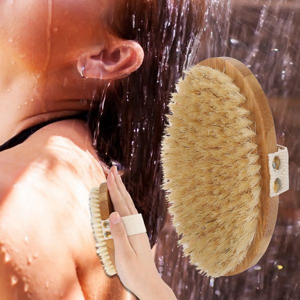 

genuine oval bath brush soft brush hair body skin cleansing shower massage