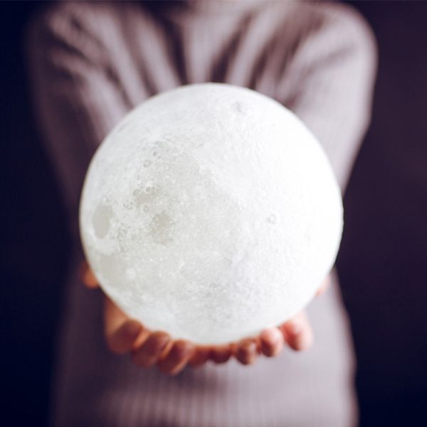 

moon lamp,3d printing rgb led moon light with stand, moon light lamps with touch control and usb recharge