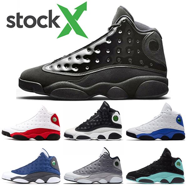 

men 13 fashion cap and gown basketball shoes 13s classic chicago jumpman atmosphere grey for youth boys trainer sport sneakers, White;red