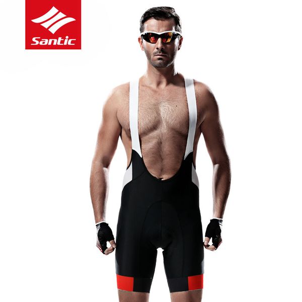 

santic mens cycling bib shorts breathable mesh road bike shorts quick dry padded outdoor sports bicycle clothing ciclismo