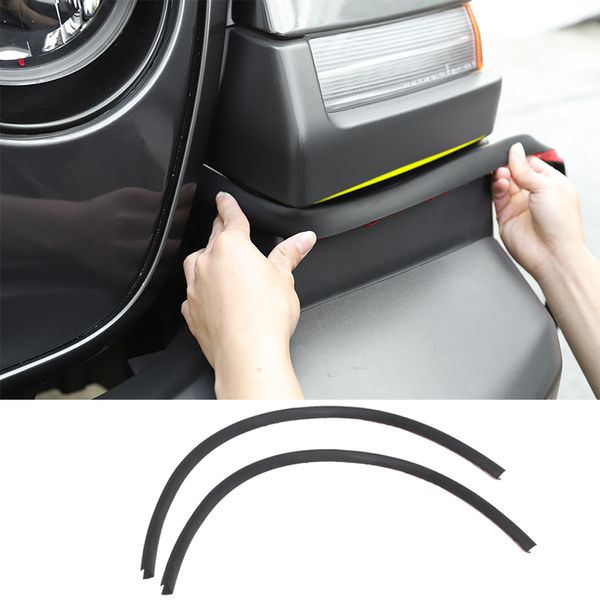 

black rubber wheel eyebrow mudguard strip decoration accessories for jeep wrangler jl jt 2018+ auto interior accessories