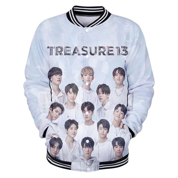 

treasure 13 print baseball jacket men/women winter fashion casual harajuku soft jacket coat salbe, Black;brown