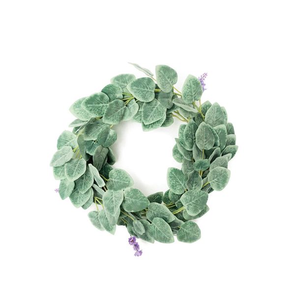 

2m artificial green eucalyptus vines rattan artificial fake plants ivy wreath wall decor vertical garden wedding decoration
