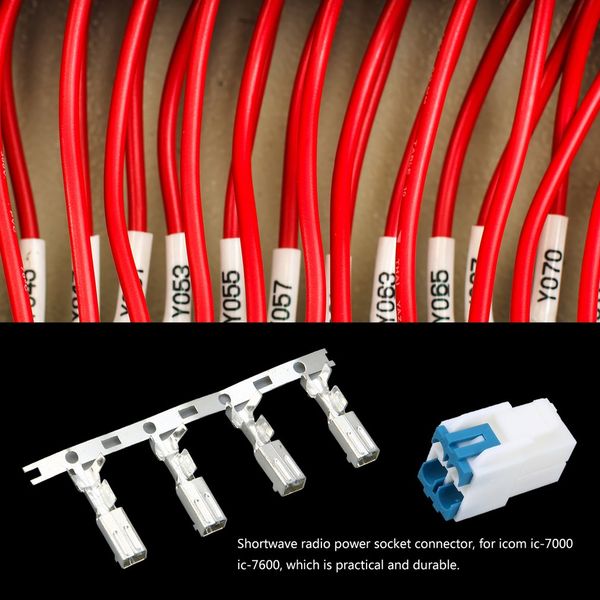 

shortwave radio power socket connector for icom ic-7000 ic-7600 / ft-450 ts-480 radio accessories
