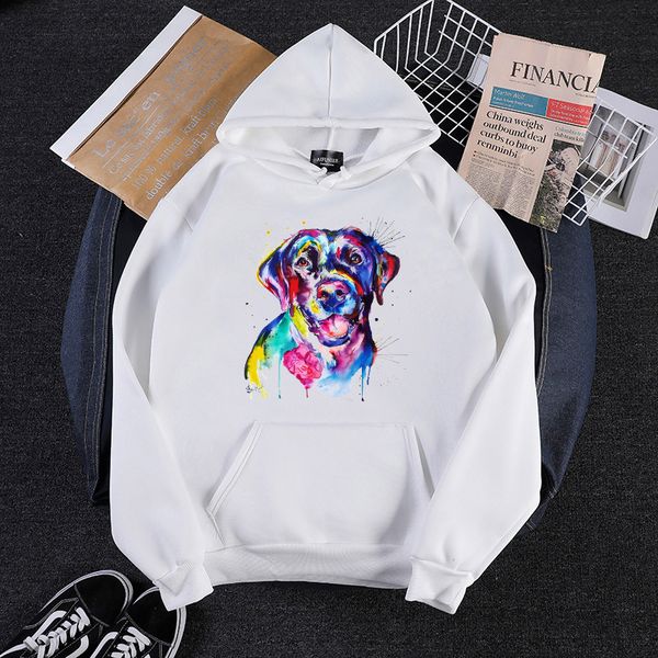 

fashion funny dogs mens hoodies harajuku sweatshirt for womens streewear hoodie mujer female woman hooded white cartoon, Black