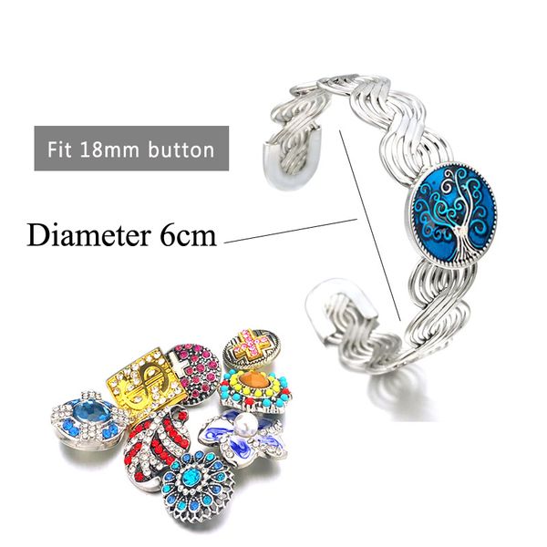 

золото заменимые 152 мода браслет металла имбирь 18мм snap кнопки амулеты braceletbangles для женщин ювелирных изделий подарок, Golden;silver