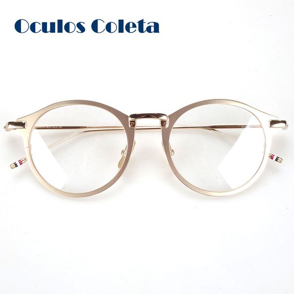 

brand designer metal glasses frames for women and men, Silver