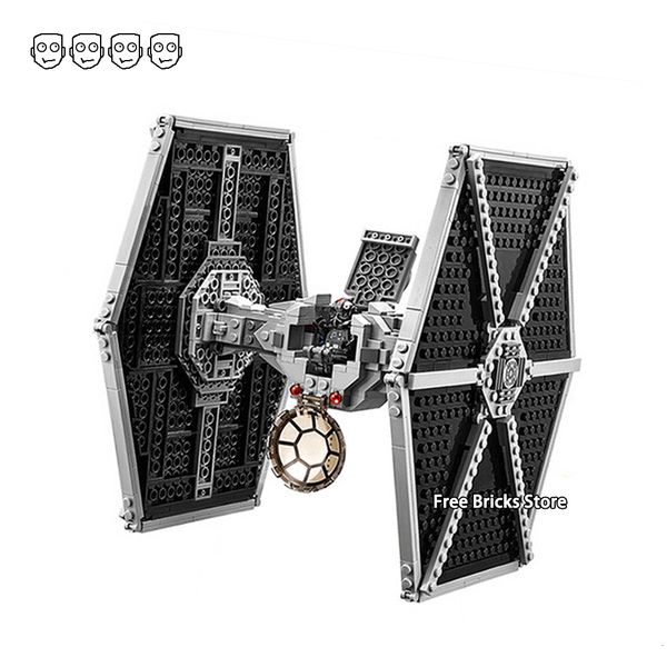 

fit star series wars 75211 imperial tie fighter figures 75101 diy educational building blocks toys for children gifts bela 10900 t191204
