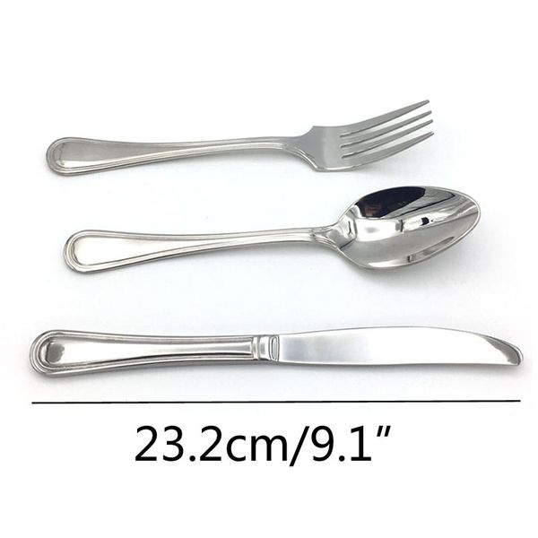 

новый 3шт high grade ужин нож вилка ложка набор из нержавеющей стали столовые приборы набор посуды подходит для ресторана или дома ножи