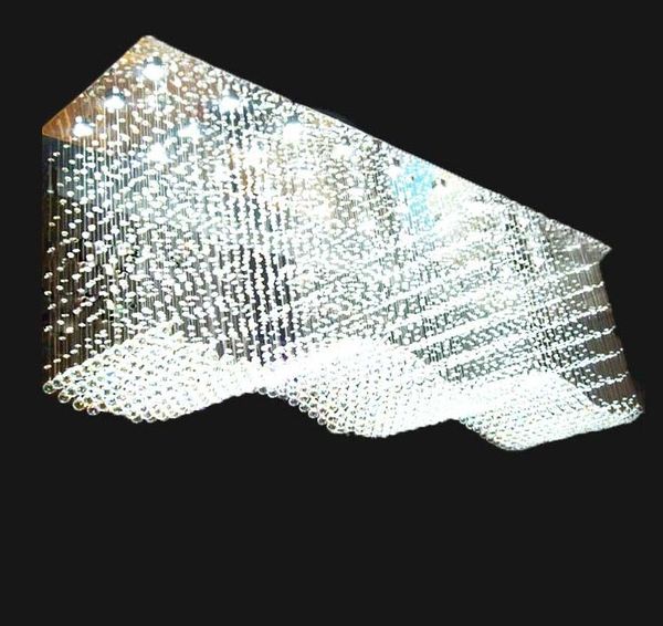 Новая волна дизайн кристалл свет люстры современные большие люстры projetcts освещение Myy