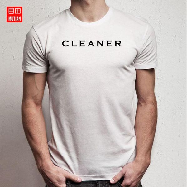 

широкий город уборщик тенниска, White;black