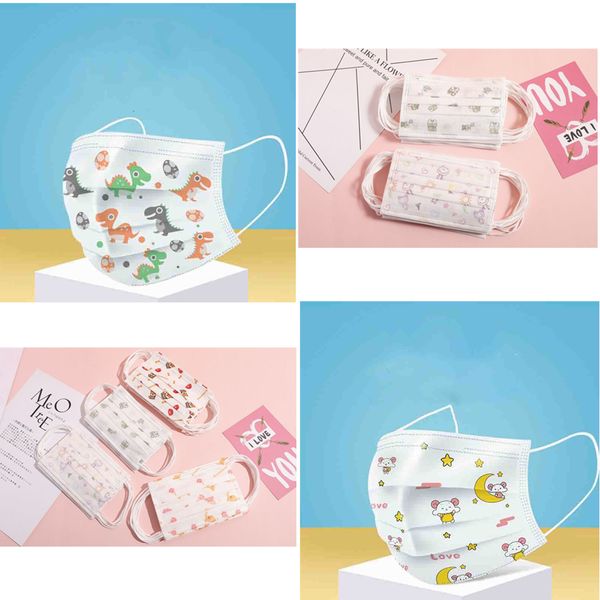 

siksilk mix цвета детские маски для лица мультфильм печатных пылезащитная маска для лица крышка маски анти-пыль дышащая и удобная маска