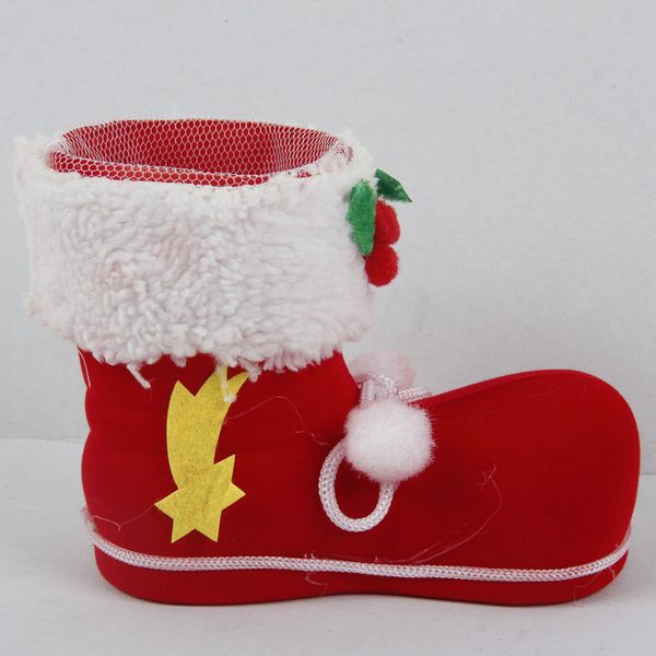 

christmas red boots candy gift bag santa claus christmas decoration for home party xmas tree hanging ornaments candy gift box