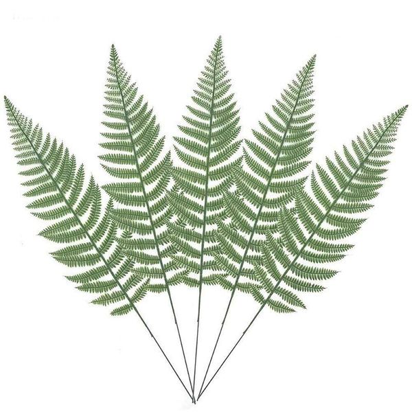 

practical boutique 10pcs artificial boston fern bush plant faux leaves green plants for home decor