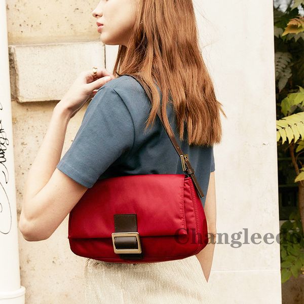 

nylon small shoulder bag women vintage flap shoulder bags female trendy clutch bag ladies armpit purse and handbag