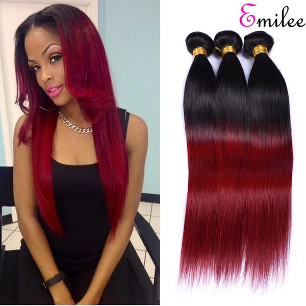 

emilee 1b bug straight hair bundles peruvian ombre virgin hair bundles #1b/bug remy hair bundles 16 inch, Black