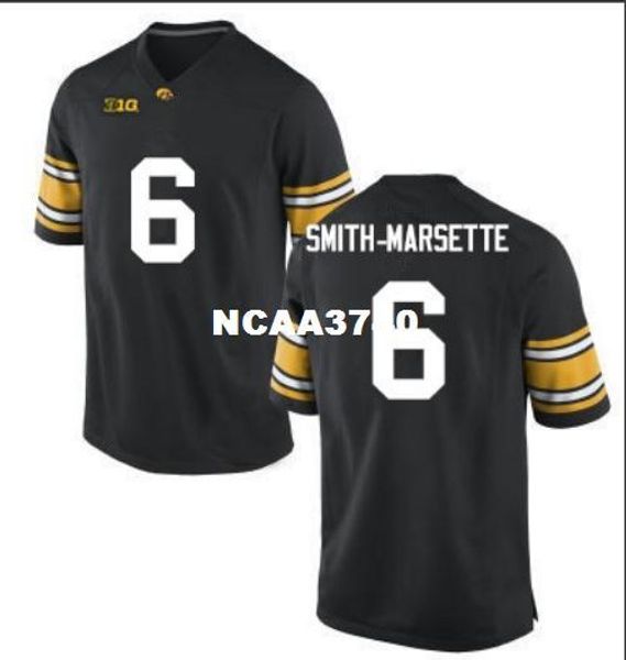 

women iowa hawkeyes ihmir smith-marsette #6 ladies real embroidery college football jersey size s-4xl or custom any name or number jersey, Black;red
