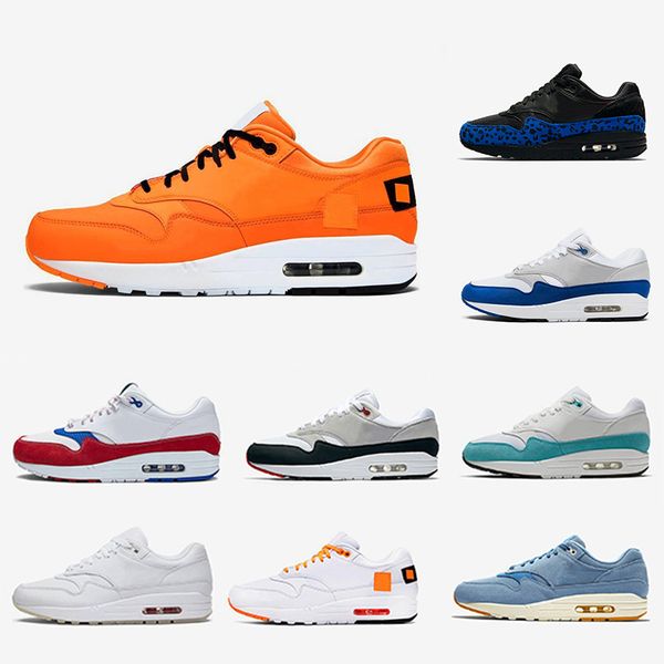 

orange elephant 1 tartan atmos work blue 1s men women running shoes 87s og anniversary parra what the mens sports trainers sneakers 36-45