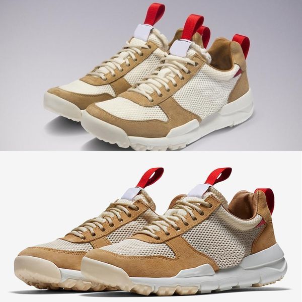 

authentic tom sachs x mars yard 2 .0 ts men women casual shoes natural sport red maple joint limited release sneakers aa2261 -100, Black