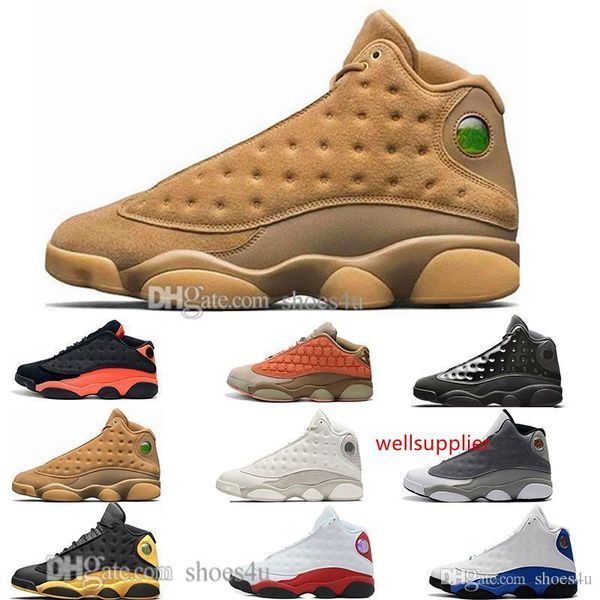 

13s cap 13 and gown terracotta blush mens basketball shoes chicago cat black infrared flints bred boys men sport sneakers designer us 5.5-13