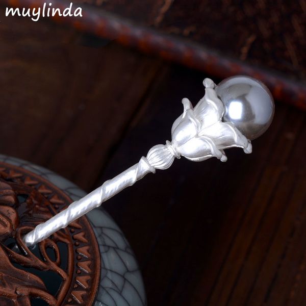 

New Fashion Flower Hair Sticks Big Imitation Pearls Hairpins Hair Ornaments Party Banguet Wedding Hair Accessories
