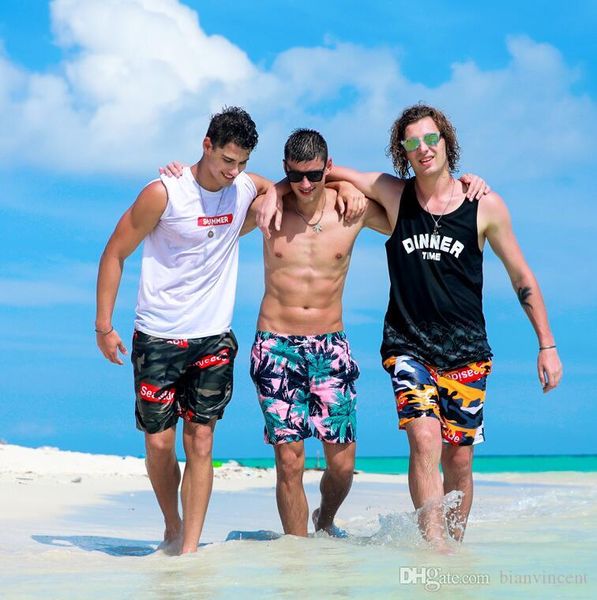 

2019 brand designers beach shorts for men boy underwear multicolor sea turtle printed vilebre men's surf swimming board sh, White;black