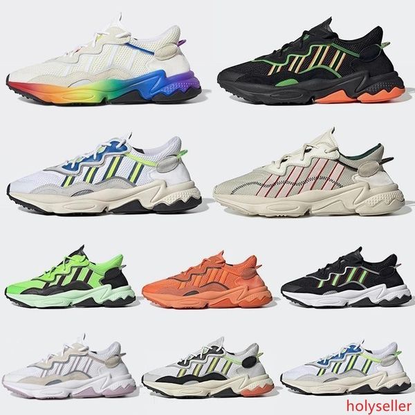 

2020 3m reflective xeno ozweego men women running shoes solar yellow pride cloud white black era pack mens trainers sports sneakers 36-45