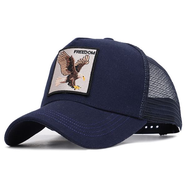 

cotton caps for men embroidery wolf baseball cap women's breathable mesh trucker bone hip hop hats, Blue;gray