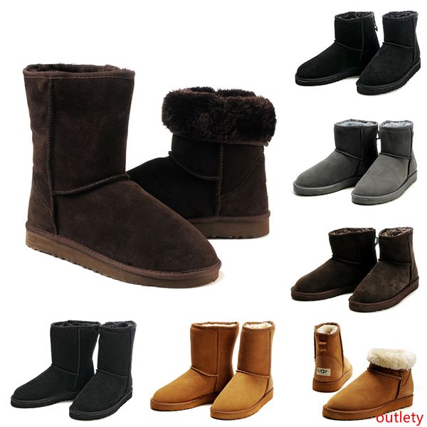 

2020 новый роскошный дизайнер мужские сапоги лодыжки колено зима снег пинетки классический мини короткие половина мужчины австралийские сапо