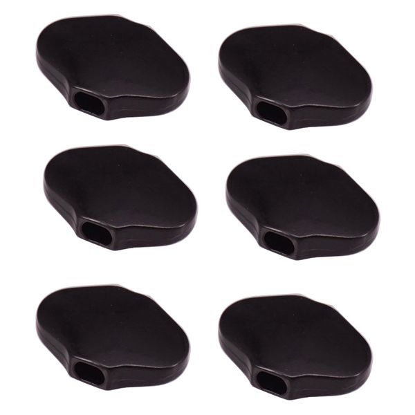 

6 pcs black guitar tuning pegs keys button tuners machine heads, premium wood