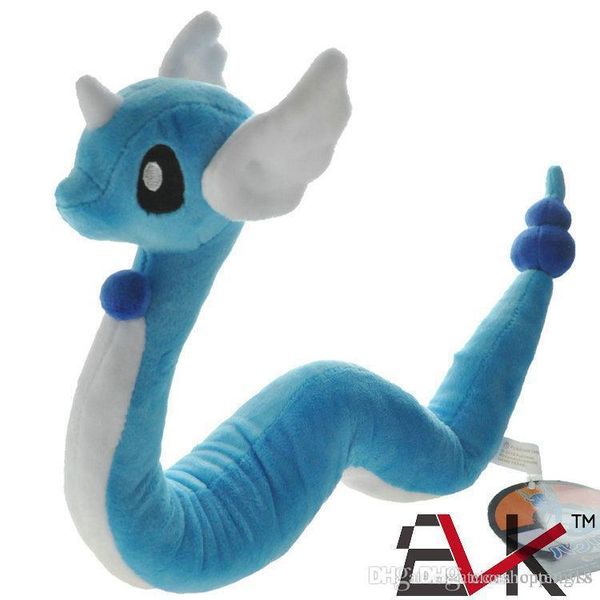 

good new 23" 60cm dragonair plush doll anime collectible kid's gifts soft party stuffed toys