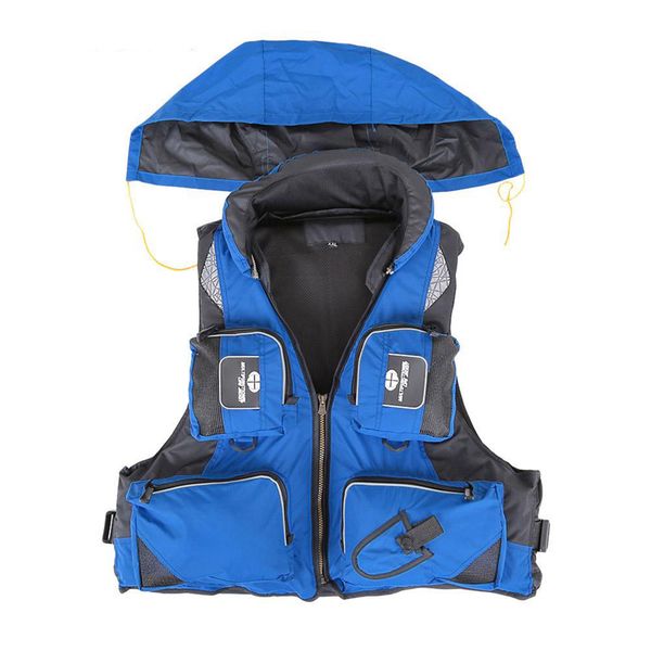 

adjustable buoyancy aid swimming boating sailing fishing kayak life jacket vest preservers blue xl