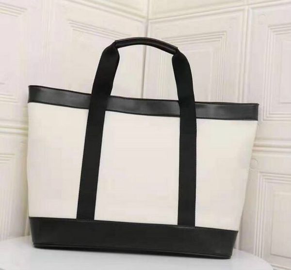 

designer lady handbag large capacity classic hand bags fashion shopping bags big size designer white or black color cow/7