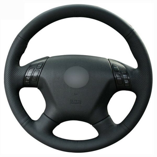 

diyÂ leather steering wheel hand-stitch on wrap cover for honda accord 7th 04-07