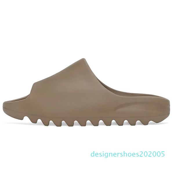 

kanye west slide men women designer slippers sandal bone desert sand resin triple black white slides womens beach l sandals d55