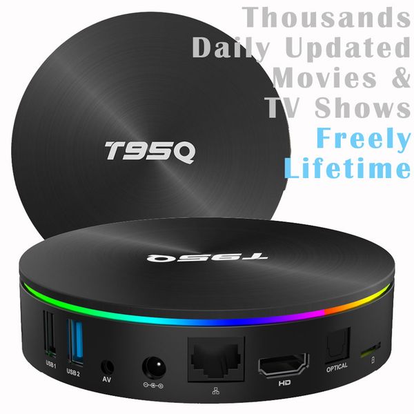

1шт T95Q Amlogic S905X2 4K Смарт Android 8.1 TV Box 4GB / 32GB