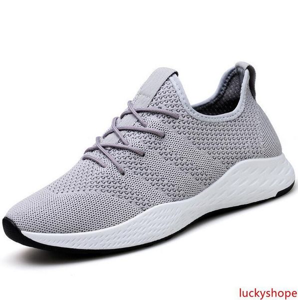 

with summer new trend mens lightweight flying woven breathable casual shoes student sports large size running shoes