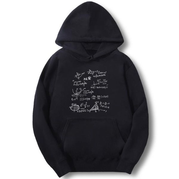 

science number hoodie men sweatshirt math formulas mens sweatshirt popular streetwear men's hoodies fashion male sweatshirts, Black