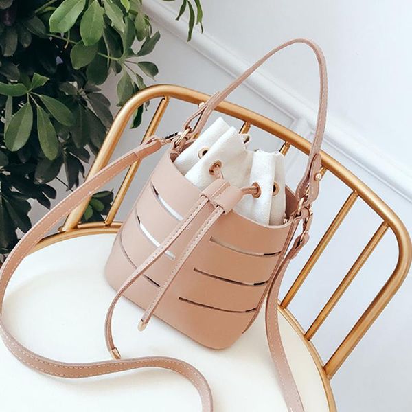 

женщина crossbody сумки повседневная пвх полые сумка многофункциональный ведро сумка многослойная сумка падение доставка # # 0