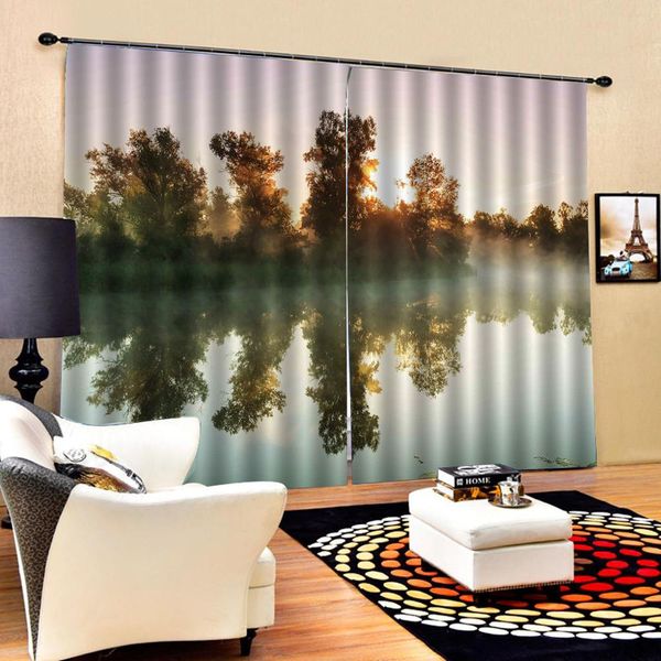 

nature scenery landscape curtains drapes living room bedroom decor 2 panels hookswindow curtains