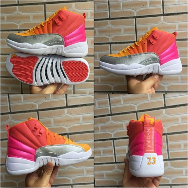

new 12 gs punch mens basketball shoes racer pink 12s 510815-601 designer sport sneakers eur 40-47