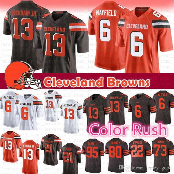 

6 baker mayfield 13 odell beckham jr 24 nick chubb 27 kareem hunt brown jer ey 22 jabrill pepper 80 jarvi landry 95 myle garrett