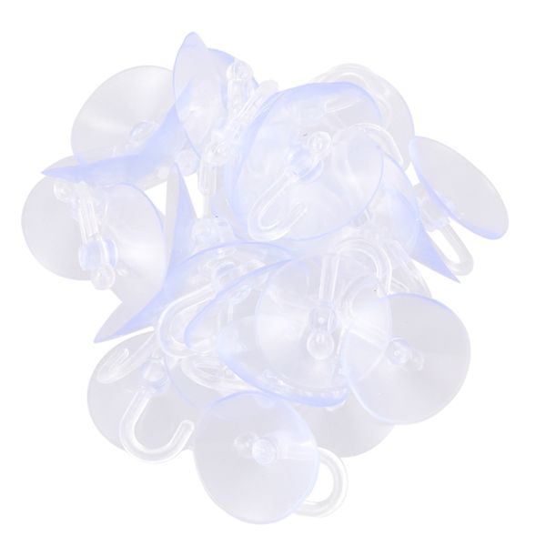 

pvc plastic towel suction cup hook 30mm dia 30 pcs