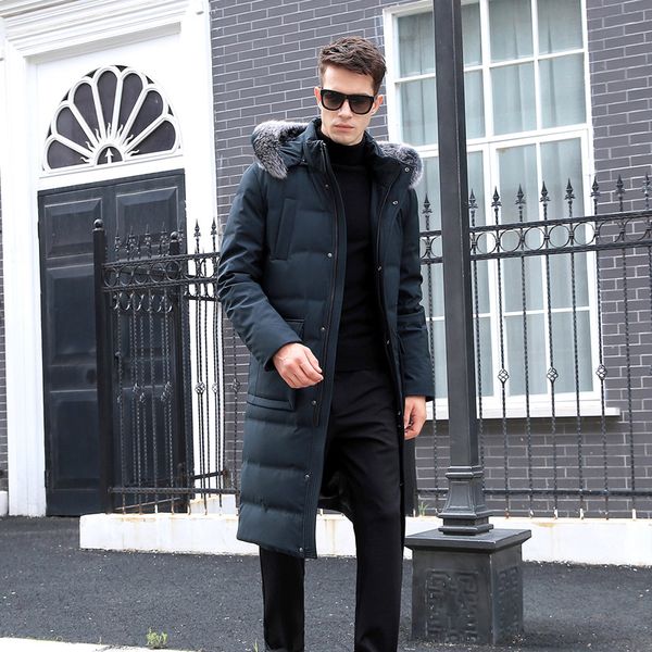 

2020 men's winter men's black casual fashion down jacket