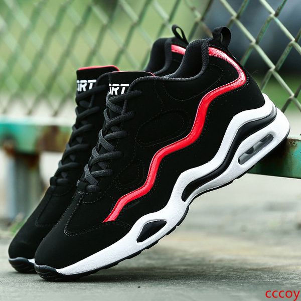 

triple black white red cushion designer soft style mens basketball shoes cool man women authentic trainers sports sneakers 39-44